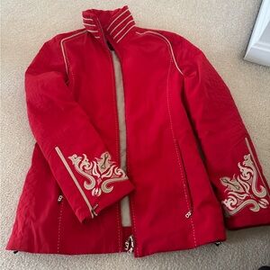 Bogner Red Embroidered Women's Jacket